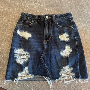 Hollister jean skirt ultra high rise size 0